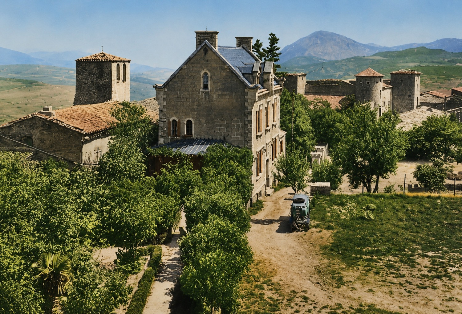 La villa Béthania vue depuis le belvédère